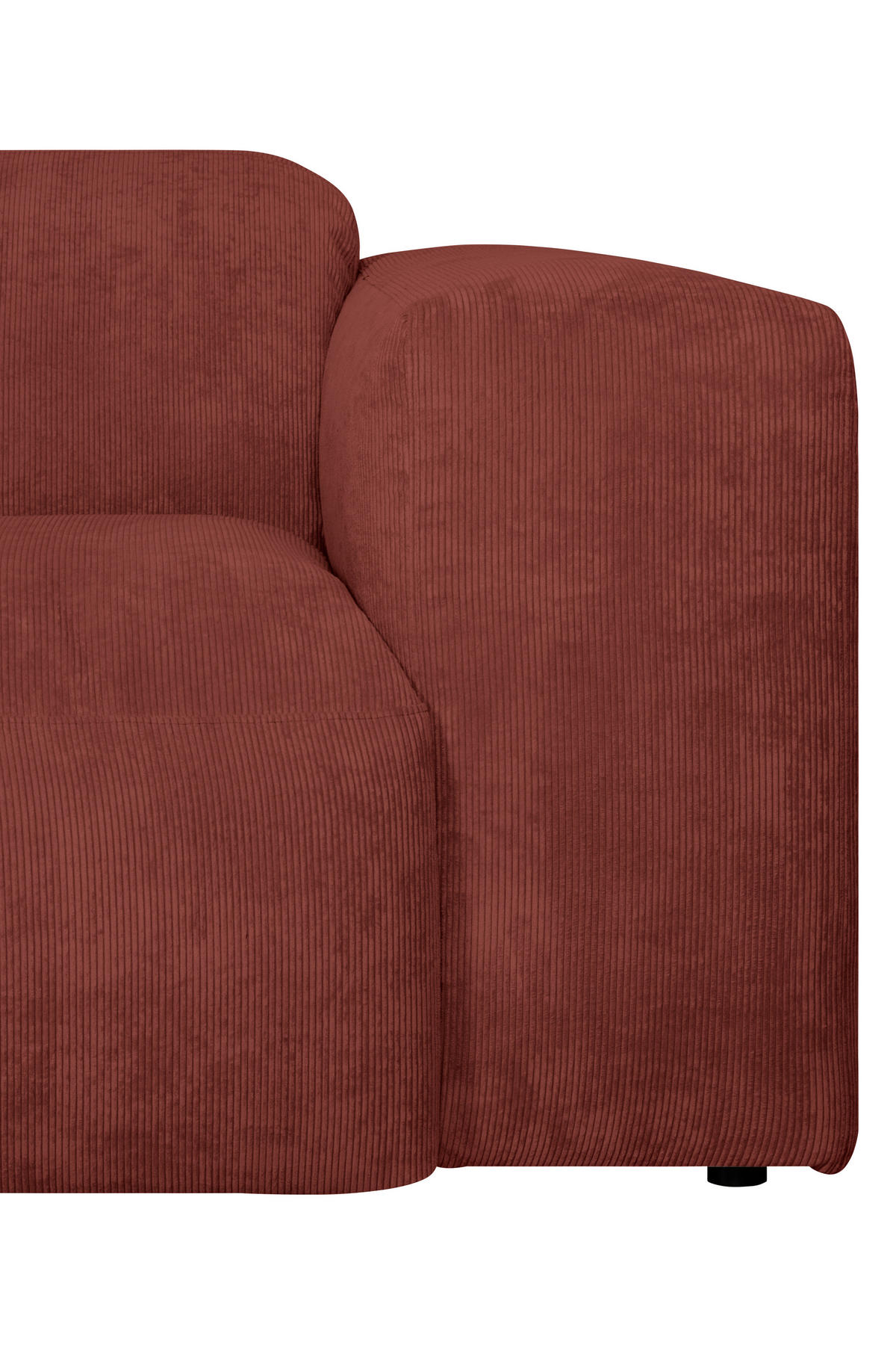 HÖRNSOFFA i manchester röd  - röd/svart, Design, textil/plast (170/343cm) - MID.YOU