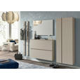 SCHUHKIPPER - Sandfarben, Design, Glas/Holzwerkstoff (110/82/22cm) - Moderano
