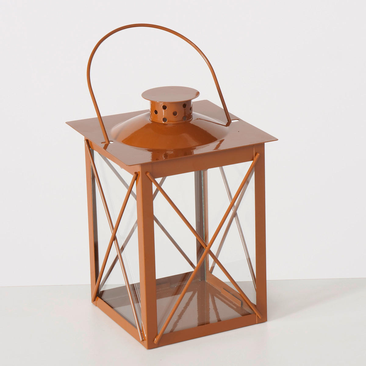 LATERNE - Braun, LIFESTYLE, Metall (20/14/14cm)