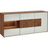SIDEBOARD 175/80,5/49 cm - Eichefarben/Weiß, Natur, Glas/Holz (175/80,5/49cm) - Valnatura SIDEBOARD 175/80,5/49 cm - Eichefarben/Weiß, Natur, Glas/Holz (175/80,5/49cm) - Valnatura