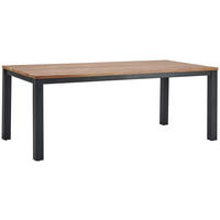 JÍDELNÍ STŮL, akácie, černá, barvy akácie, 200/76/100 cm - černá/barvy akácie, Konvenční, kov/dřevo (200/76/100cm) - Livetastic