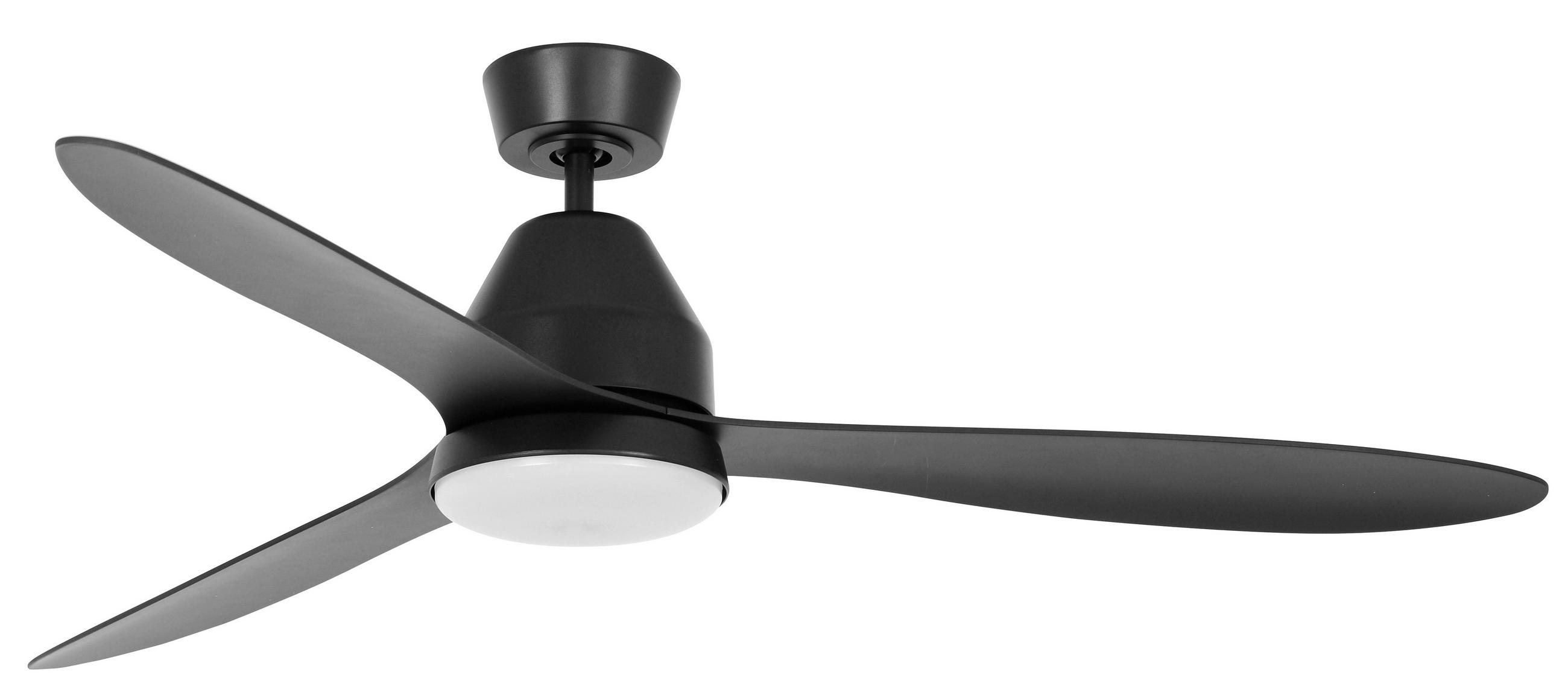 DECKENVENTILATOR  142/33 cm    - Schwarz, Basics, Kunststoff (142/33cm) - P & B