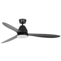 DECKENVENTILATOR  142/33 cm    - Schwarz, Basics, Kunststoff (142/33cm) - P & B