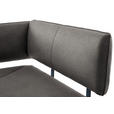 ECKBANK 205/165 cm  in Schwarz, Dunkelgrau  - Dunkelgrau/Schwarz, MODERN, Textil/Metall (205/165cm) - Cantus