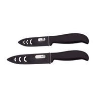 SET NOŽEVA      2 dela  - tamnosiva/crna, Osnovno, plastika/keramika - Berlinger Haus