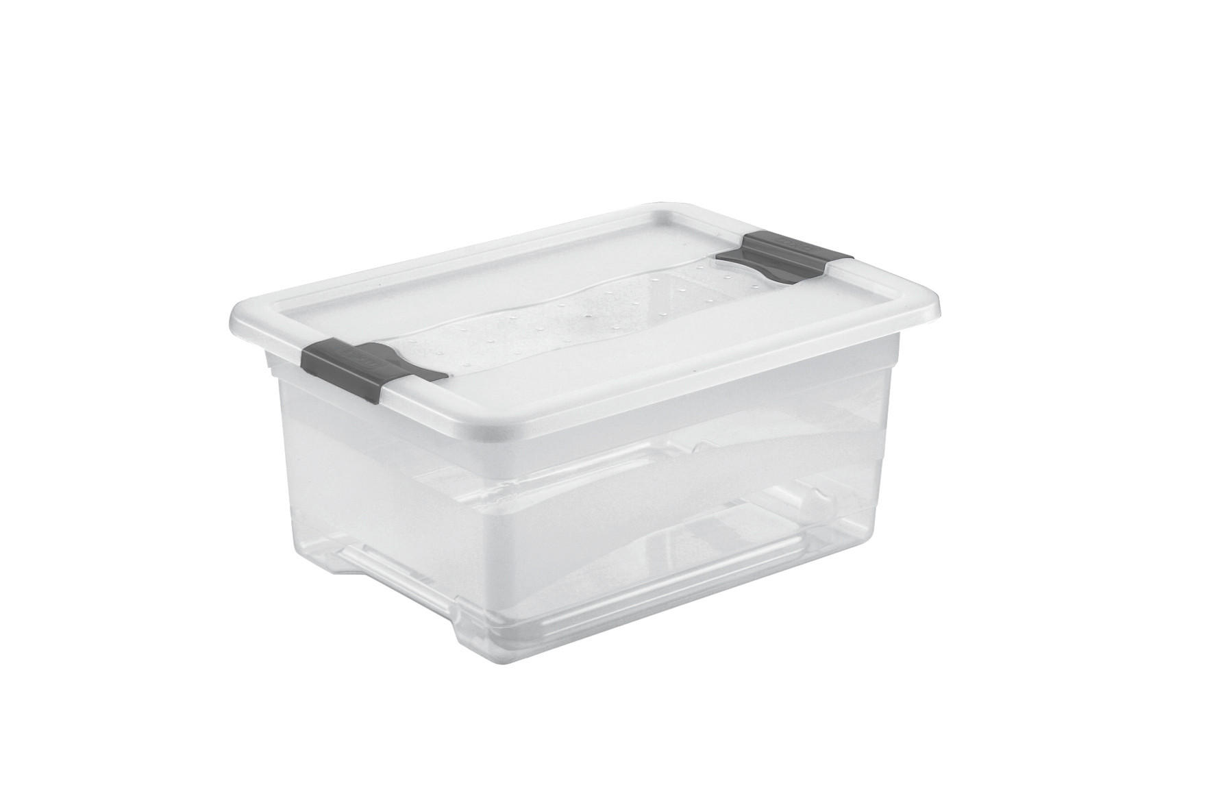 KUTIJA SA POKLOPCEM  39,5/29,5/17,5 cm       - providno, Osnovno, plastika (39,5/29,5/17,5cm)