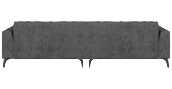 BIGSOFA  in Chenille Dunkelgrau  - Hellbraun/Dunkelgrau, MODERN, Textil/Metall (300/80/190cm) - Carryhome
