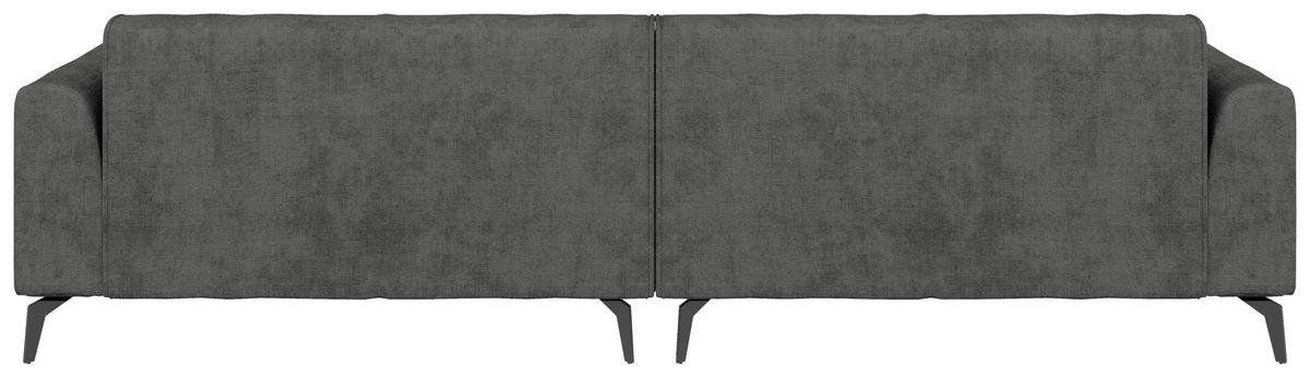 BIGSOFA  in Chenille Dunkelgrau  - Hellbraun/Dunkelgrau, MODERN, Textil/Metall (300/80/190cm) - Carryhome