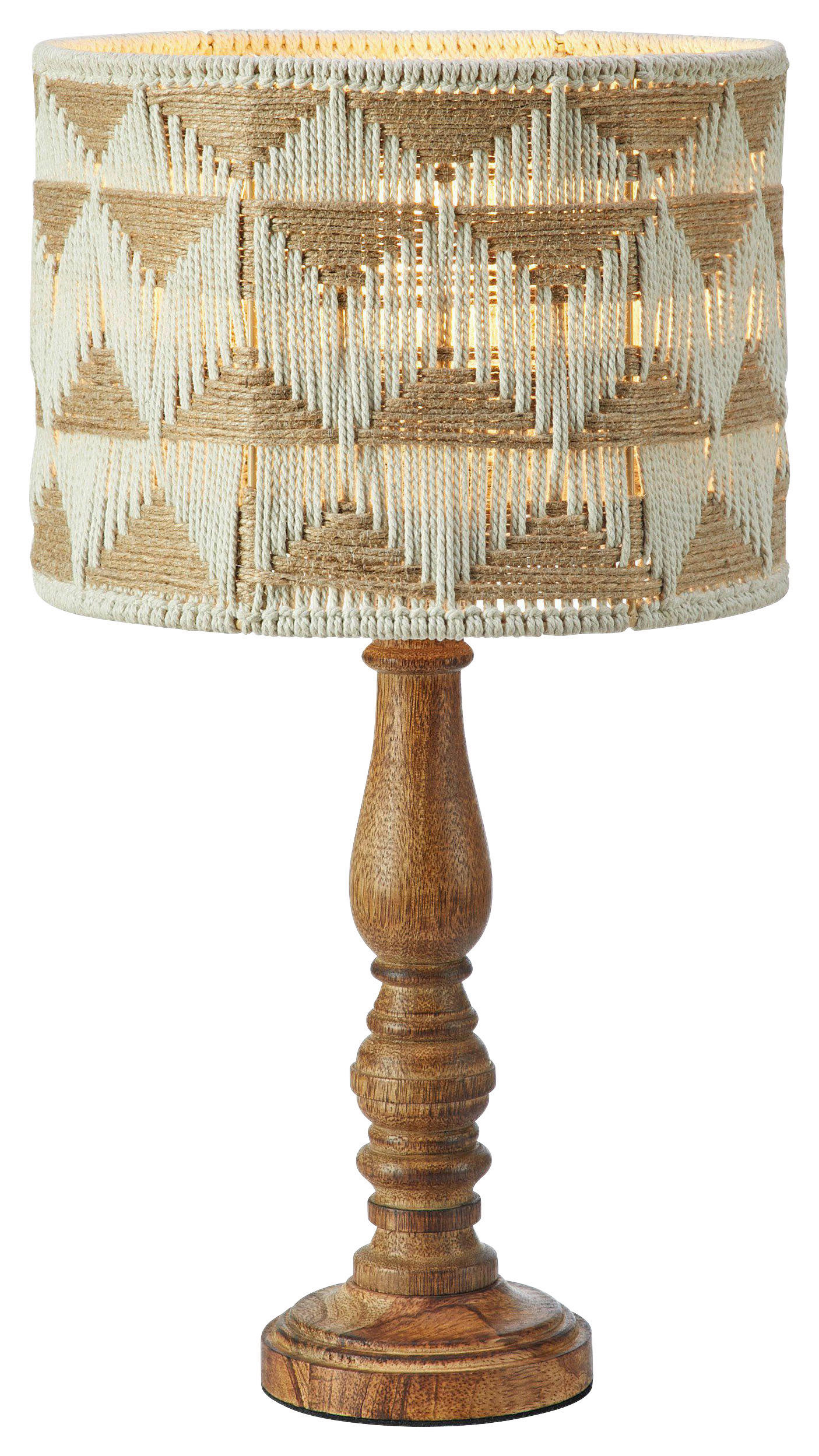 TISCHLEUCHTE ANO 25/45 cm   - Beige/Multicolor, Basics, Holz/Textil (25/45cm) - Markslöjd