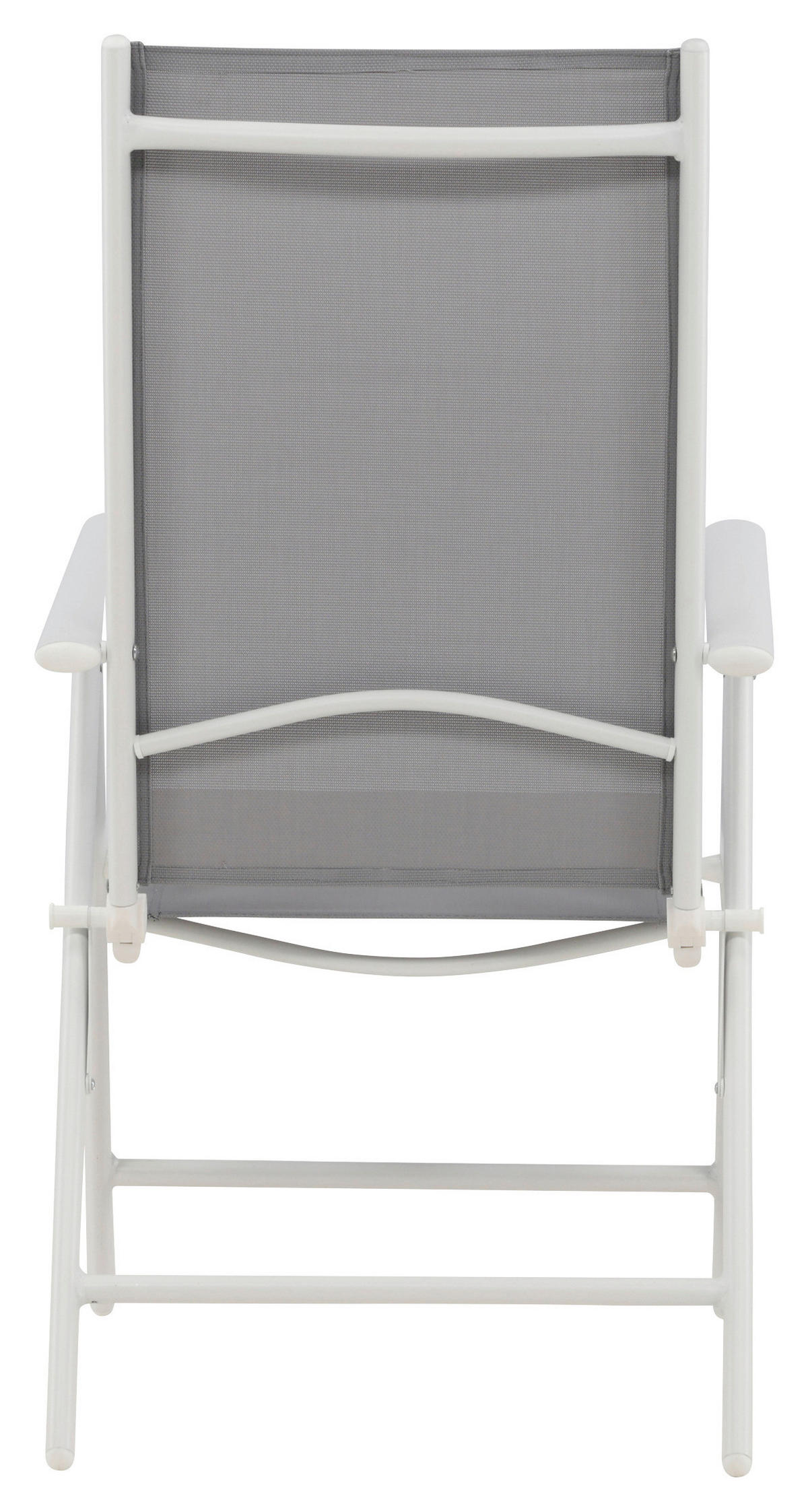 UTESTOLAR SET i metall, textil grå, vit  - vit/grå, Klassisk, metall/textil (55/108/62cm) - Gardenson