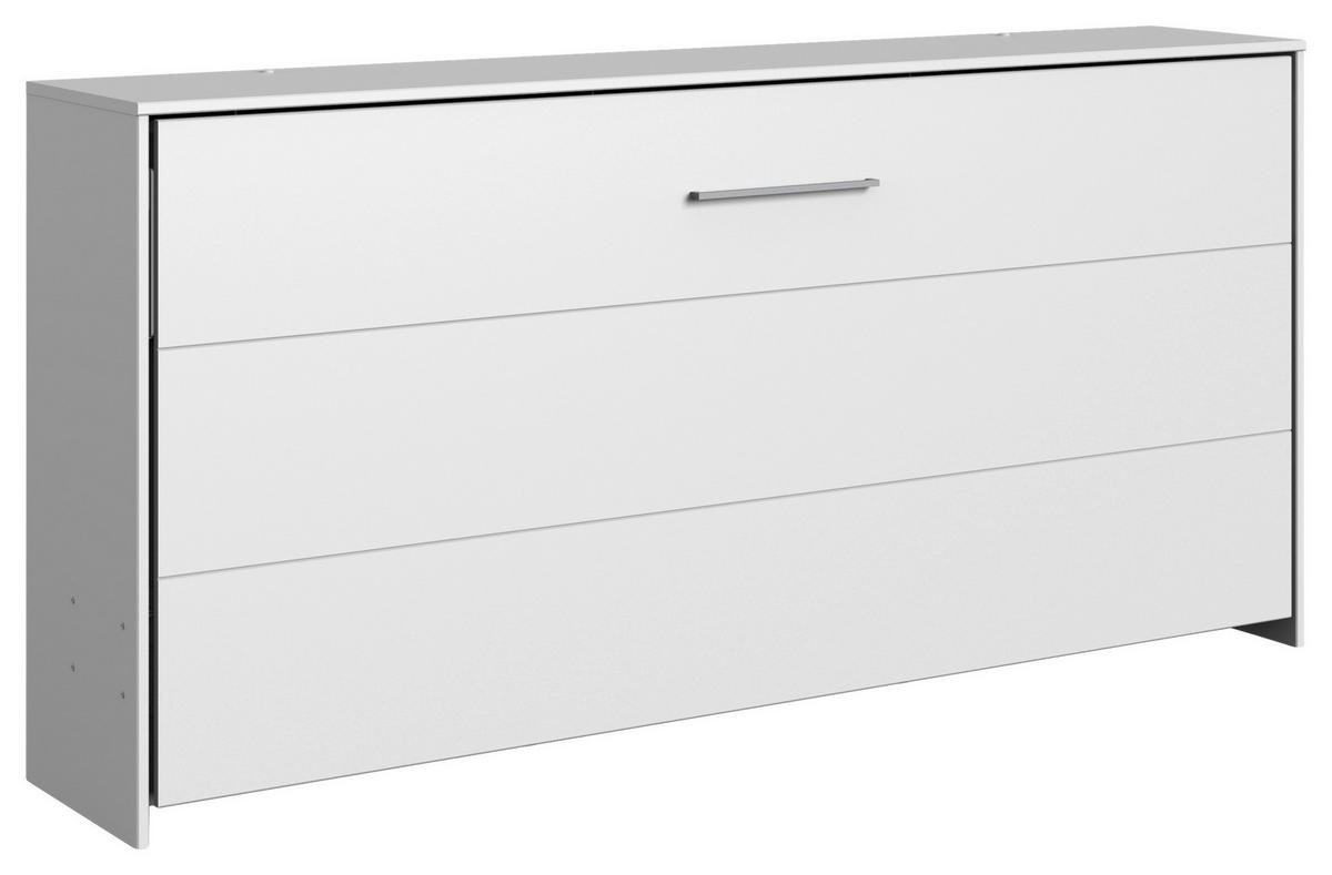 SCHRANKBETT 90/200 cm Weiss  - Weiss, Konventionell, Holz/Holzwerkstoff (90/200cm) - MID.YOU