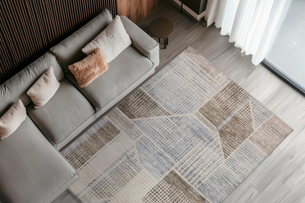 FLACHWEBETEPPICH 120/170 cm My Avantgarde Taupe  - Taupe, KONVENTIONELL, Textil (120/170cm) - Obsession