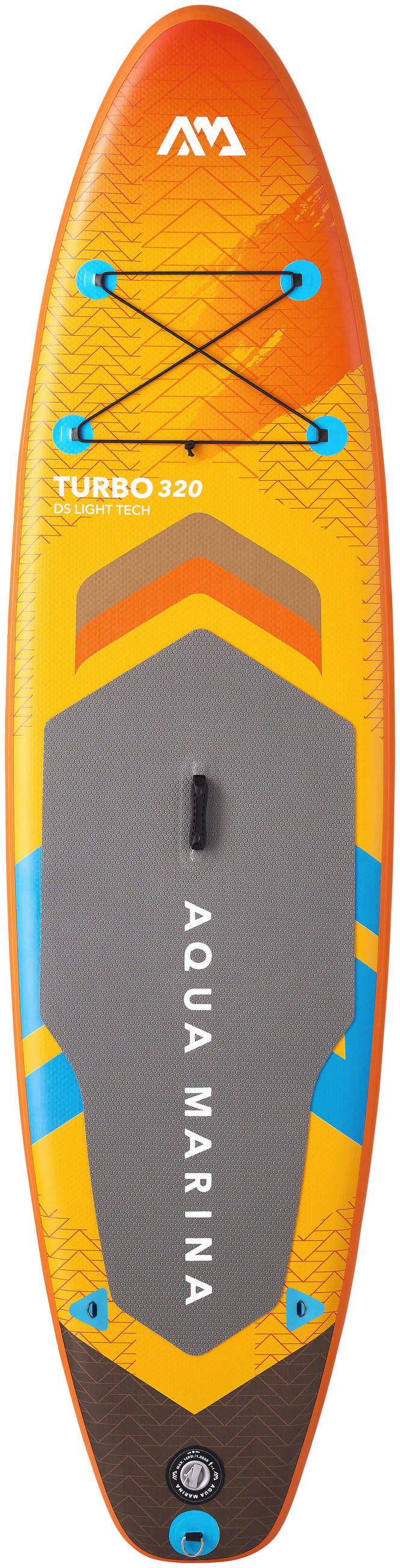 STAND-UP PADDLE BOARD AMGO -320PFS inkl. Motor  - Gelb, KONVENTIONELL, Kunststoff (320/81/15cm)
