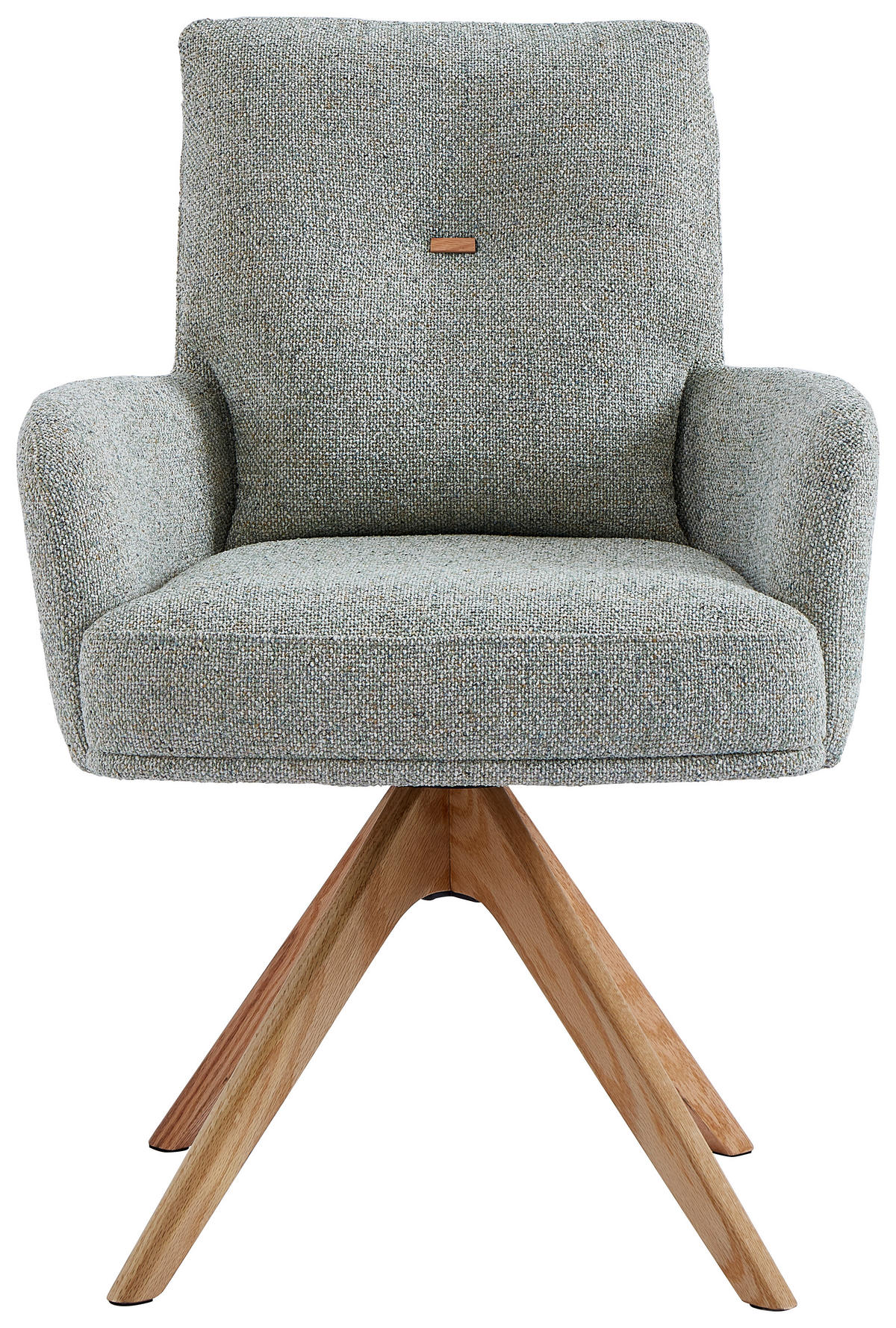 ARMLEHNSTUHL  in Webstoff  - Eichefarben/Beige, Design, Holz/Textil (60,5/67/88cm) - Novel