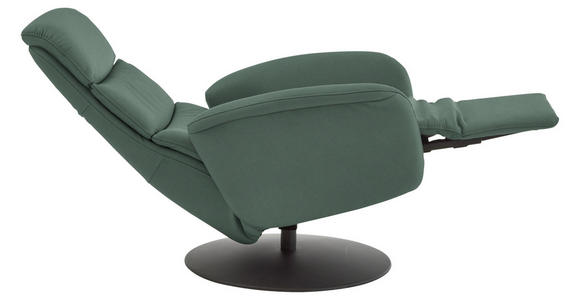 RELAXSESSEL in Leder Opal  - Opal/Schwarz, Design, Leder/Metall (76/108/86cm) - Dieter Knoll