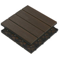 TERRASSENFLIESE Braun 11 Stück  - Braun, Basics, Holzwerkstoff (30/30/2,4cm) - Ambia Garden
