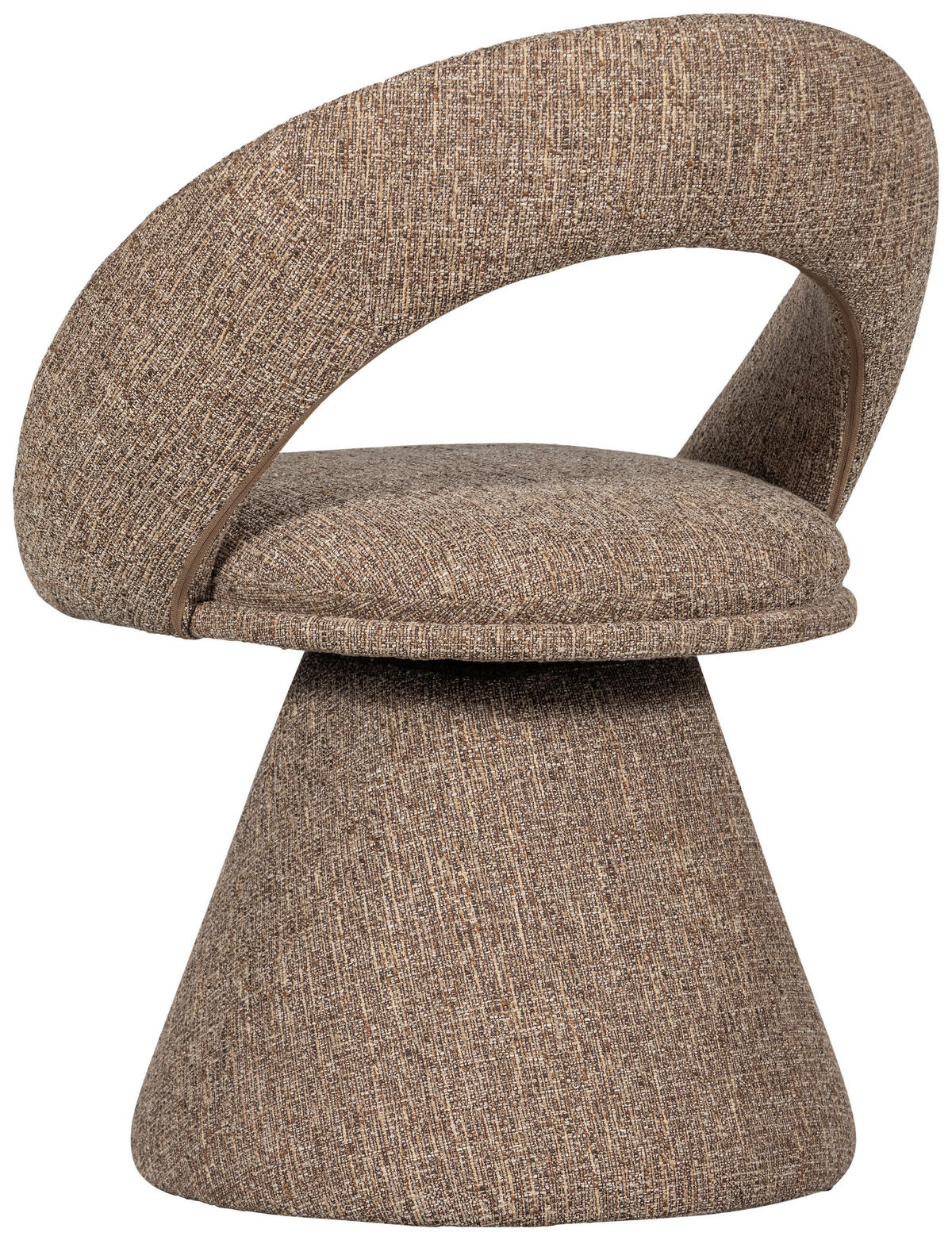 ARMLEHNSTUHL  Sitzfläche 360° drehbar Webstoff  - Naturfarben, MODERN, Textil (63/80/57cm) - Livetastic