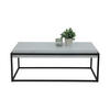 COUCHTISCH in Metall, Holzwerkstoff 114/64/42 cm  - Grauweiß/Schwarz, Design, Holzwerkstoff/Metall (114/64/42cm) - Livetastic