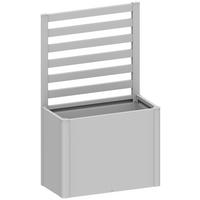 RANKGITTER ohne Pflanzbeet  - Silberfarben, Basics, Metall (102/91/4cm) - Biohort