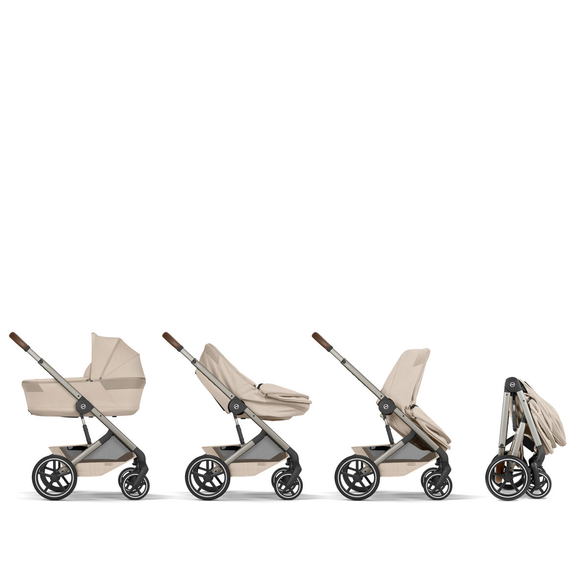 KOMBINIRANA DJEČJA KOLICA  Balios S Lux TPE inkl. Fold-Carrycot  - bež/taupe, Basics, tekstil/metal (87/60/108cm) - cybex GOLD
