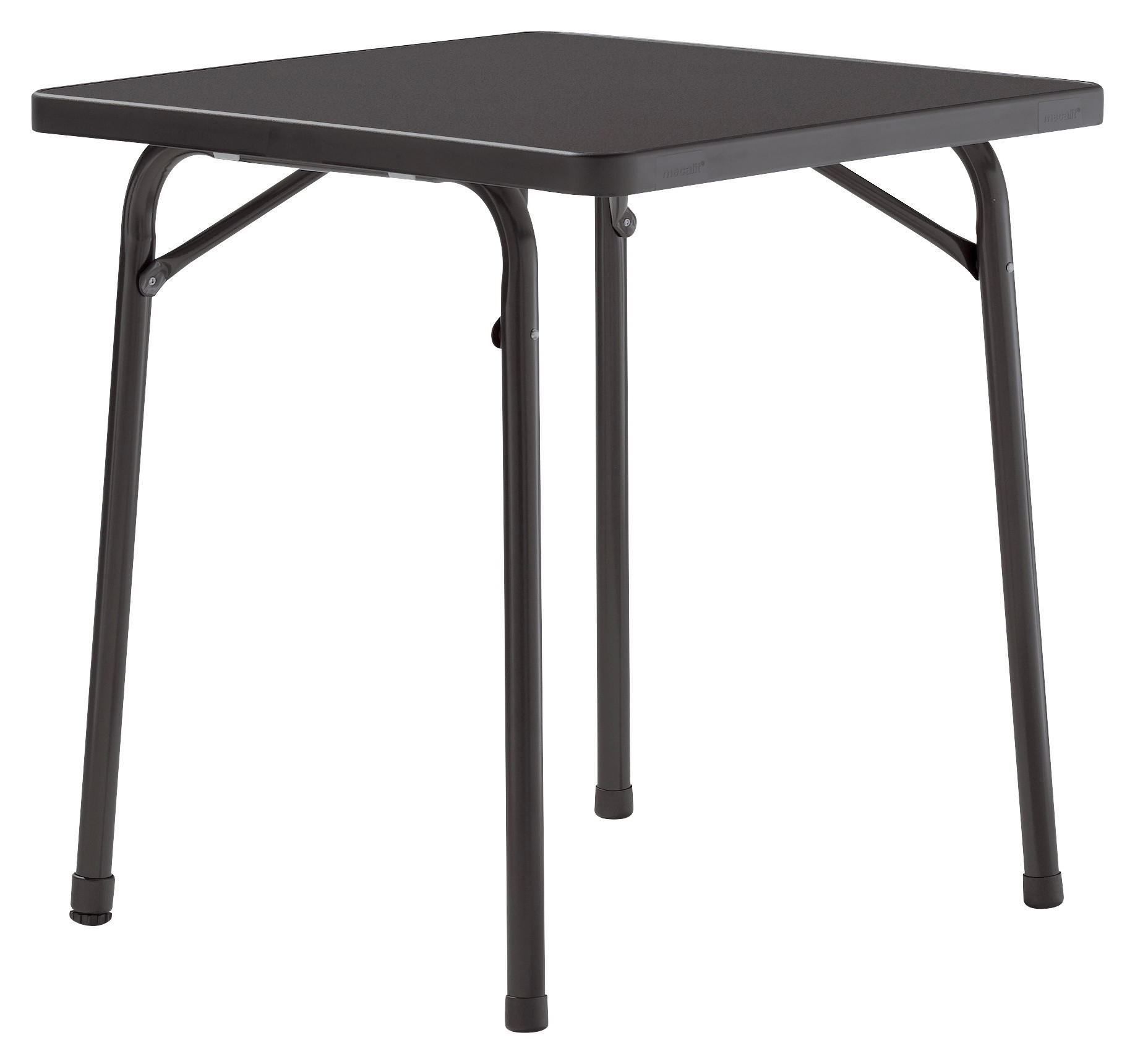 GARTENTISCH 70/70/72 cm Holzwerkstoff quadratisch  - Anthrazit, MODERN, Holzwerkstoff/Metall (70/70/72cm) - Sieger