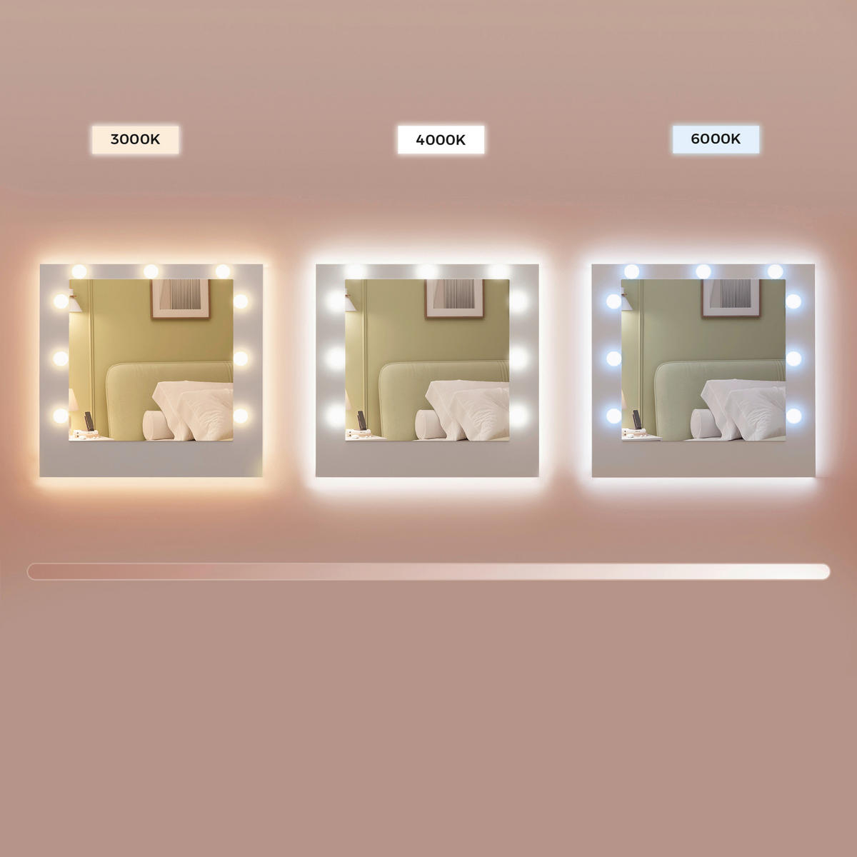 SCHMINKTISCH 107/40/144 cm, Weiß  - Weiß, KONVENTIONELL, Glas/Holzwerkstoff (107/40/144cm) - Boxxx