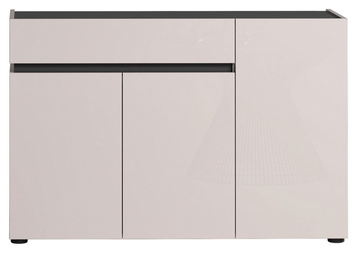 SIDEBOARD  120,2/80,1/42,6 cm 1 Schublade(n)  - Kaschmir/Anthrazit, Design, Holzwerkstoff/Kunststoff (120,2/80,1/42,6cm) - Voleo