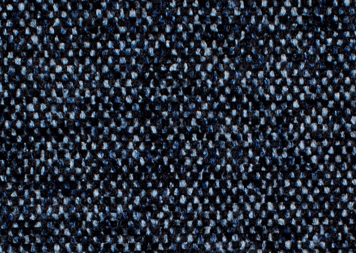 ECKSOFA in Flachgewebe Dunkelblau  - Schwarz/Dunkelblau, Design, Holz/Textil (237/165cm) - Stylife