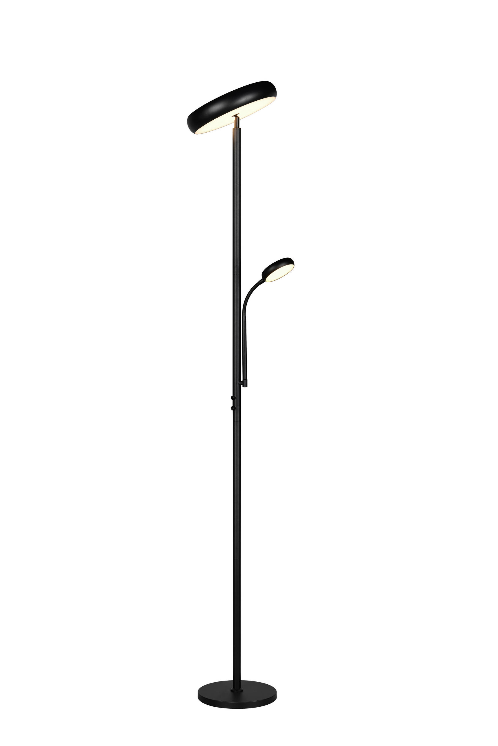 LED-GOLVLAMPA 28/183 cm    - svart, Klassisk, metall (28/183cm)
