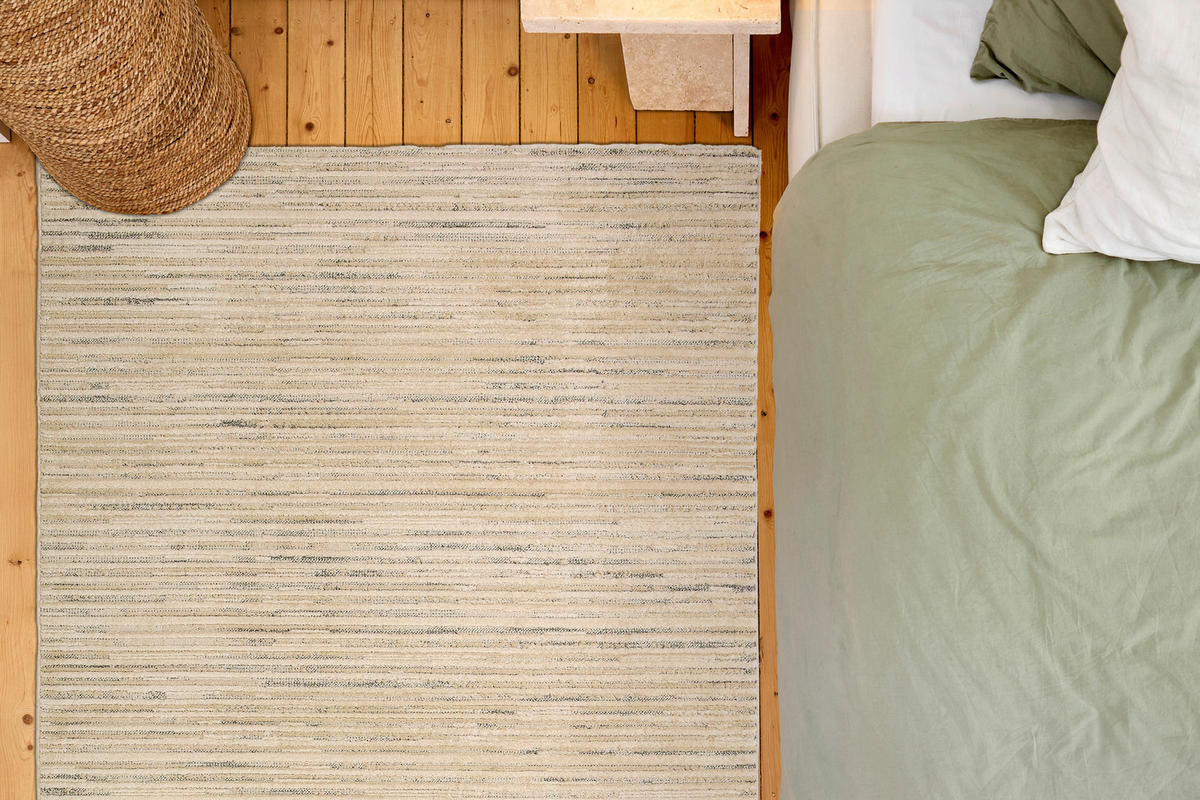 WEBTEPPICH 133/190 cm Lou Creme, Grau rechteckig  - Creme/Grau, Basics, Kunststoff/Textil (133/190cm) - Astra