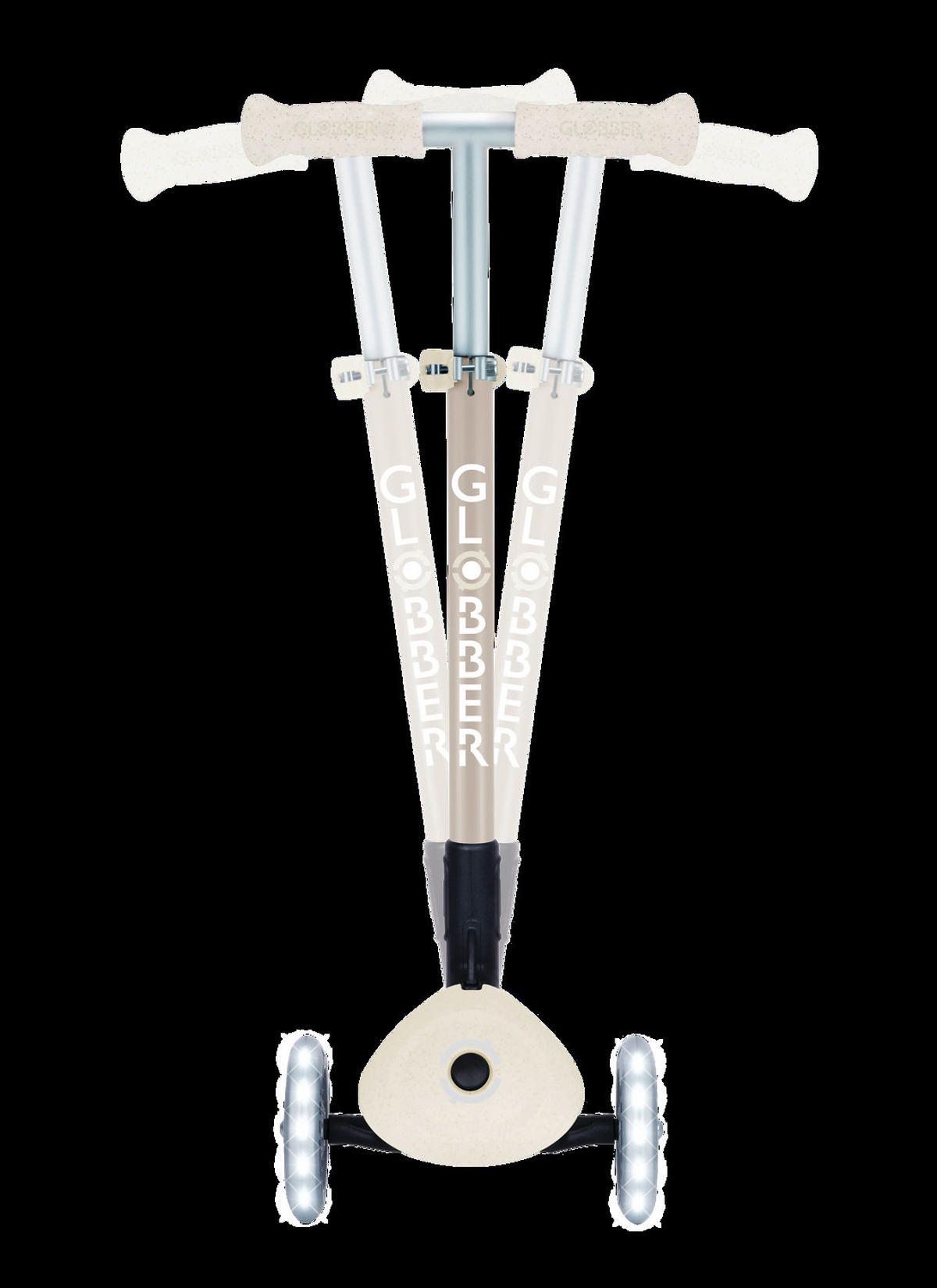 KINDERSCOOTER PRIMO FOLDABLE LIGHTS  - Perlmutt, Basics, Kunststoff (57,5/28/77,5cm) - GLOBBER
