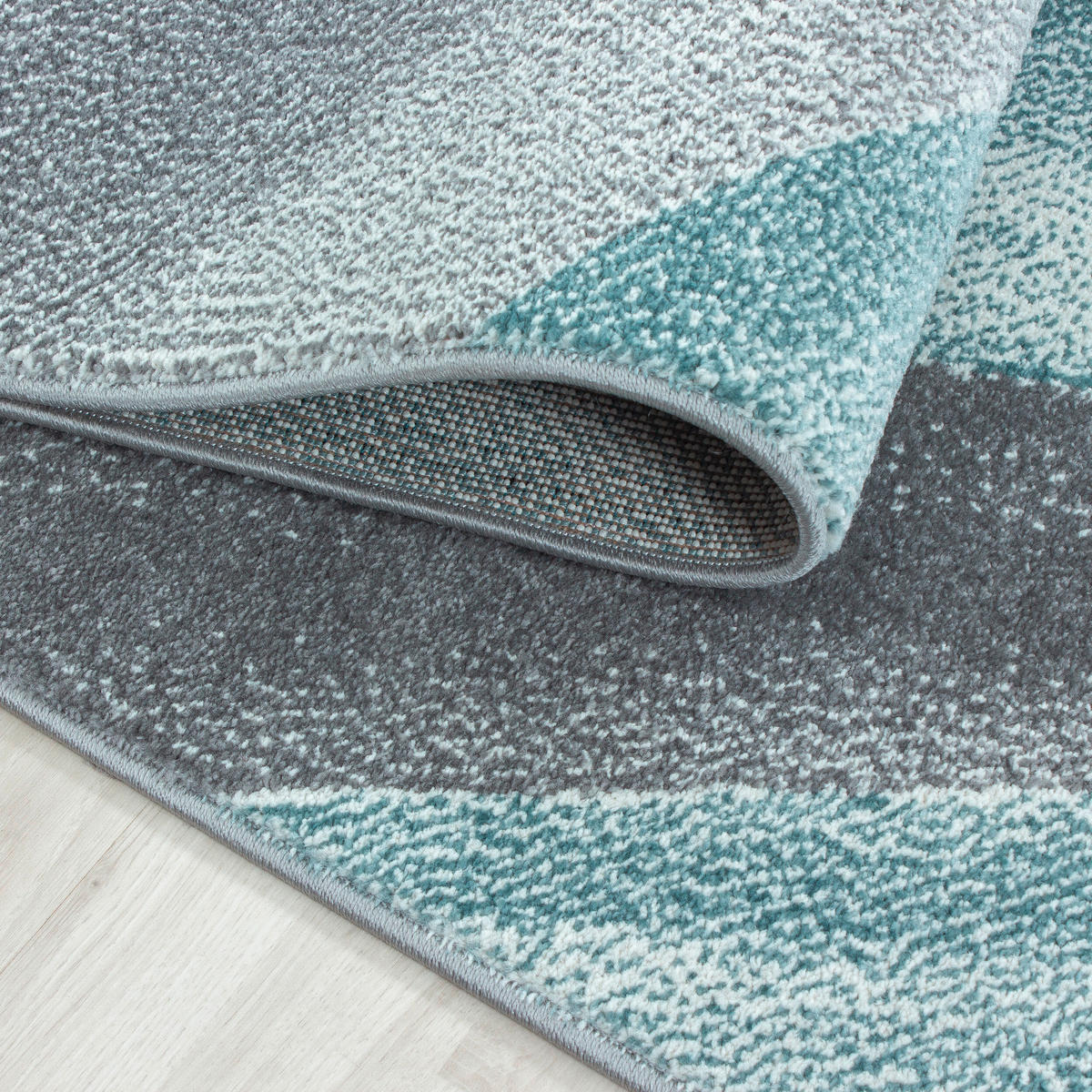 VÄVD MATTA 140/200 cm Beta  - blå, Basics, textil (140/200cm) - Novel