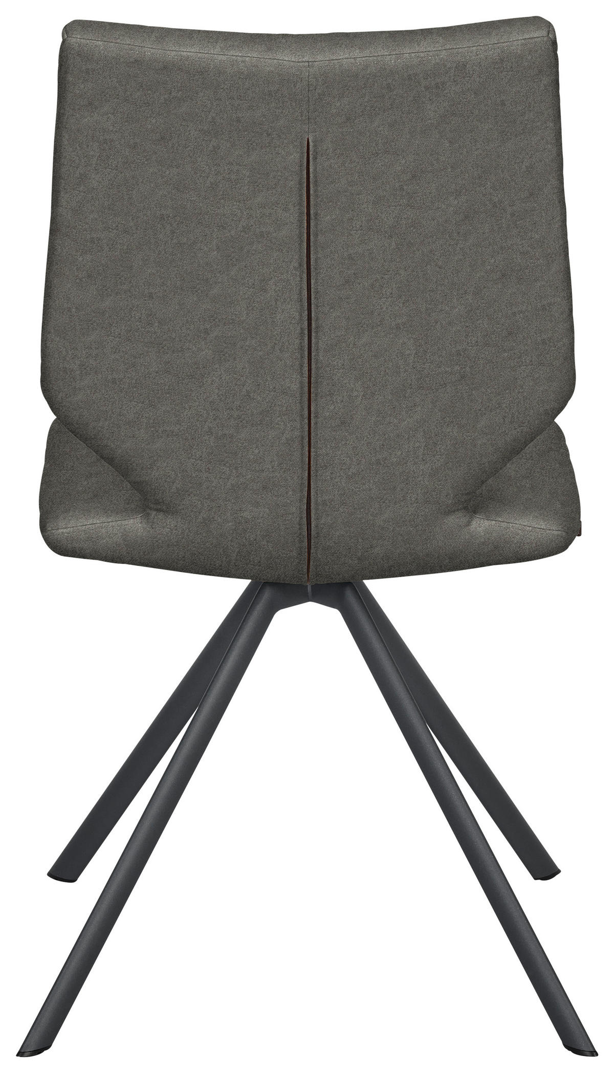 STUHL  Lederauswahl, Stoffauswahl, Typenauswahl Mikrofaser  - Anthrazit/Hellgrau, Design, Textil/Metall (50/92/63cm) - Venjakob