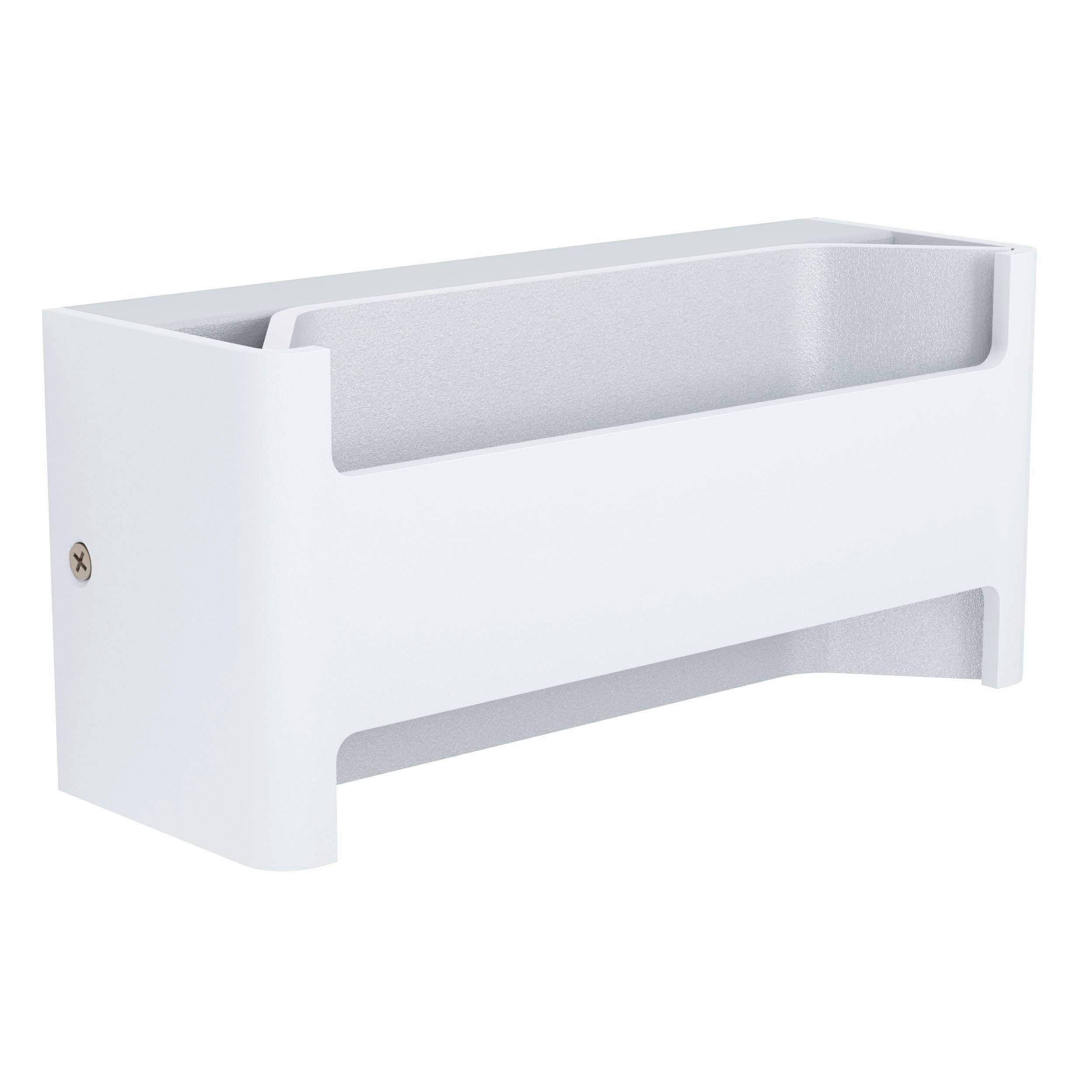 VÄGGLAMPA Feloniche   - vit/transparent, Design, metall/plast (10/22/7,5cm) - Eglo