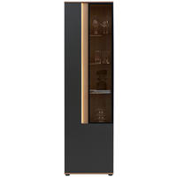 VITRINE 60,6/213,1/42 cm Anthrazit  60,6/213,1/42 cm  - Anthrazit, Design, Glas/Holz (60,6/213,1/42cm) - Dieter Knoll