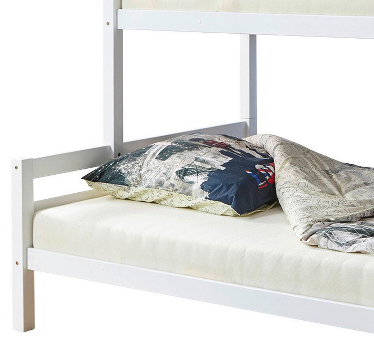 ETAGENBETT - Weiß, MODERN, Holz (140/200cm) - MID.YOU