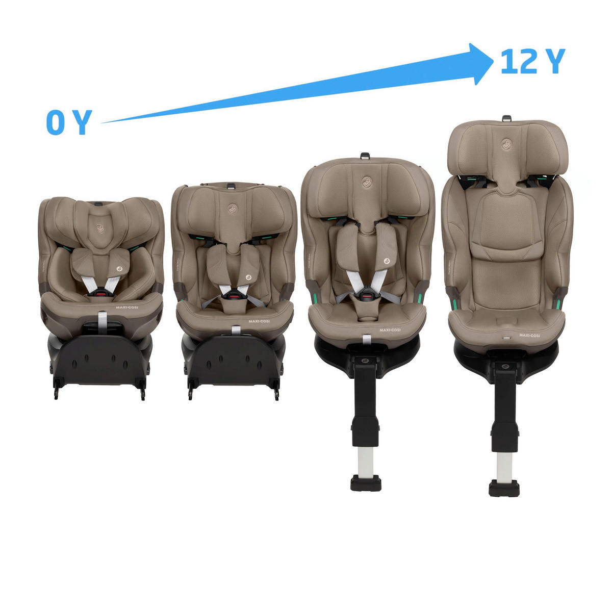 KINDERAUTOSITZ Emerald 360 Plus  - Braun, Basics, Kunststoff/Textil (44/56,5/63cm) - Maxi-Cosi