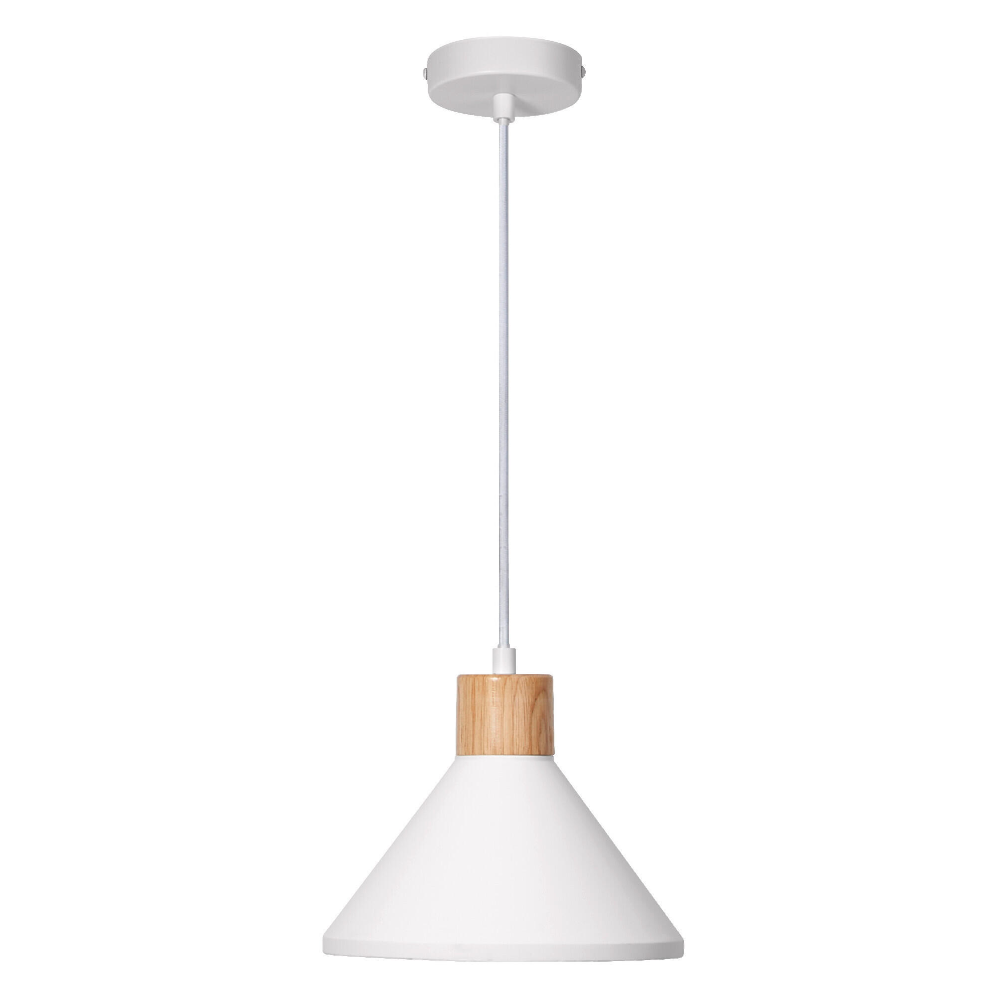 PENDELLEUCHTE 22/122,5 cm   - Hellbraun/Weiß, KONVENTIONELL, Holz/Stein (22/122,5cm) - Ledvance