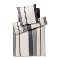 WENDEBETTWÄSCHE 2-teilig Makosatin 155/220 cm  - Schwarz, Design, Textil (155/220cm) - Joop!