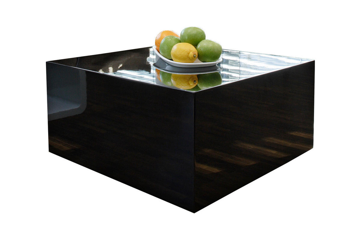 KONFERENČNÍ STOLEK, vysoce lesklá černá, kompozitní dřevo, 60/60/30 cm - vysoce lesklá černá, Design, kompozitní dřevo (60/60/30cm) - Livetastic