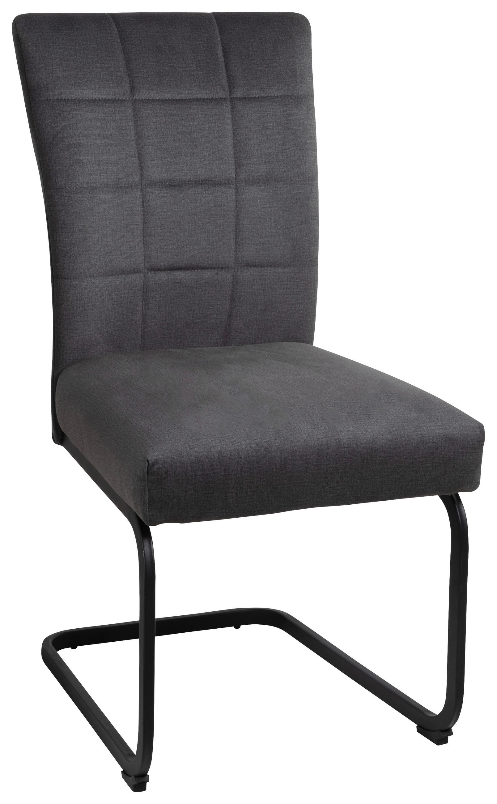 NIHAJNI STOL, kovina, tekstil siva - siva/črna, Basics, kovina/tekstil (49/94/63cm) - Xora