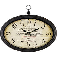 NÁSTĚNNÉ HODINY, vícebarevná, 50/42/5 cm - vícebarevná, Lifestyle, kov/dřevo (50/42/5cm) - Ambia Home