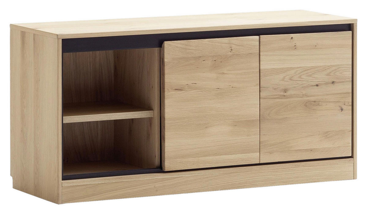 LOWBOARD  in 120/58/44 cm  - Eiche Bianco, KONVENTIONELL, Holz/Holzwerkstoff (120/58/44cm) - Linea Natura