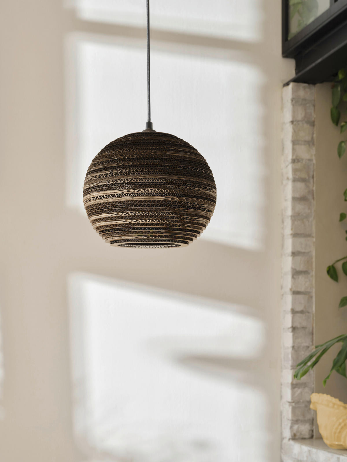 HÄNGELEUCHTE 26/127 cm  - Braun, Natur, Karton/Metall (26/127cm) - Osram