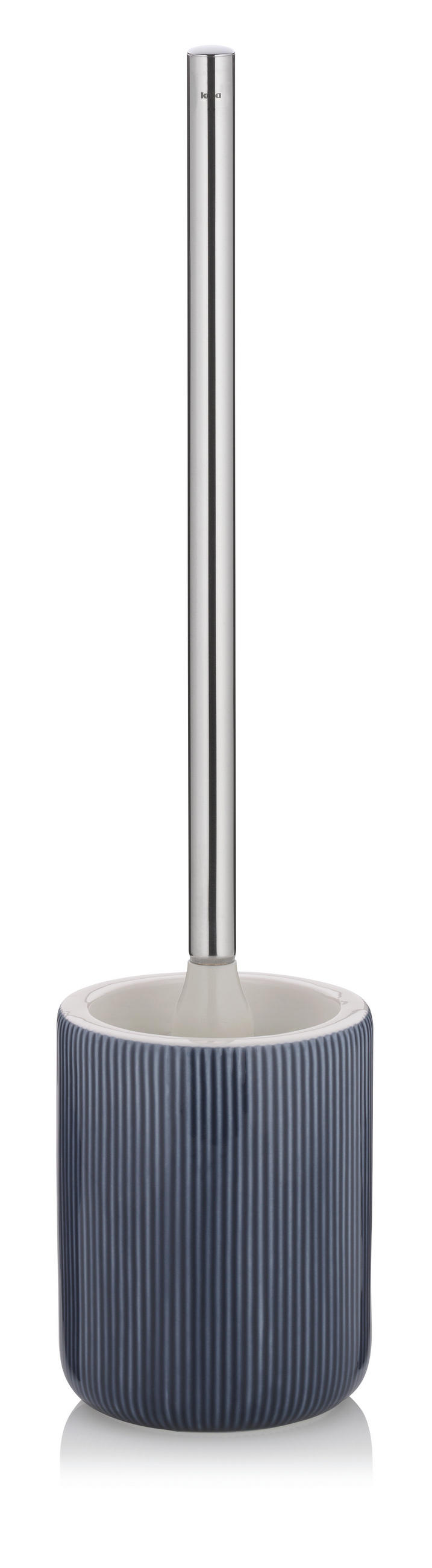 WC-BÜRSTENGARNITUR - Dunkelblau, Basics, Keramik (10/45cm) - Kela