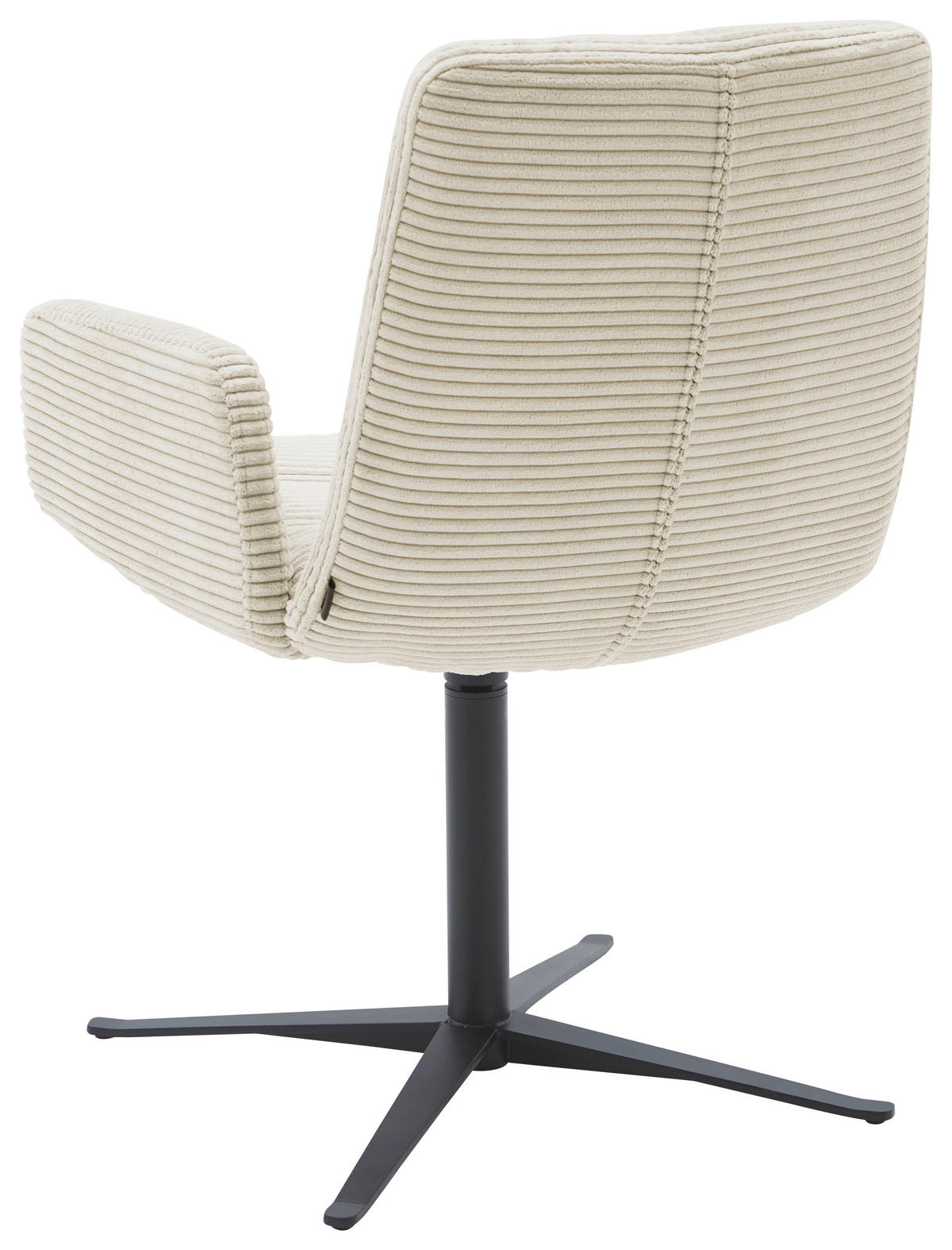 ARMLEHNSTUHL  in Cord  - Taupe/Schwarz, Design, Textil/Metall (61/88/66cm) - Dieter Knoll