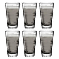 GLÄSERSET Vario 6-teilig  - Grau, Design, Glas (280ml) - Leonardo