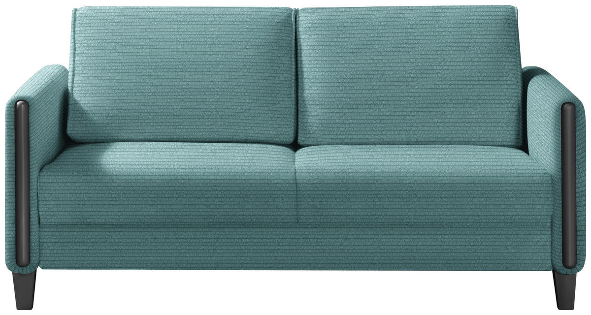 SCHLAFSOFA in Holz, Textil Blau, Schwarz  - Blau/Schwarz, Design, Holz/Textil (174/88/104cm) - Niels Andersson