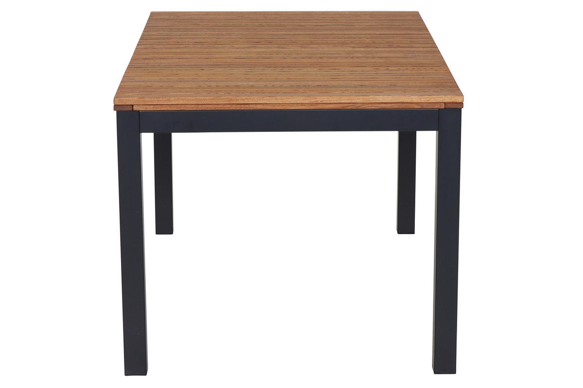 GARTENTISCH 160/90/76 cm Holz, Metall rechteckig  - Anthrazit/Robinienfarben, KONVENTIONELL, Holz/Metall (160/90/76cm) - Siena Garden