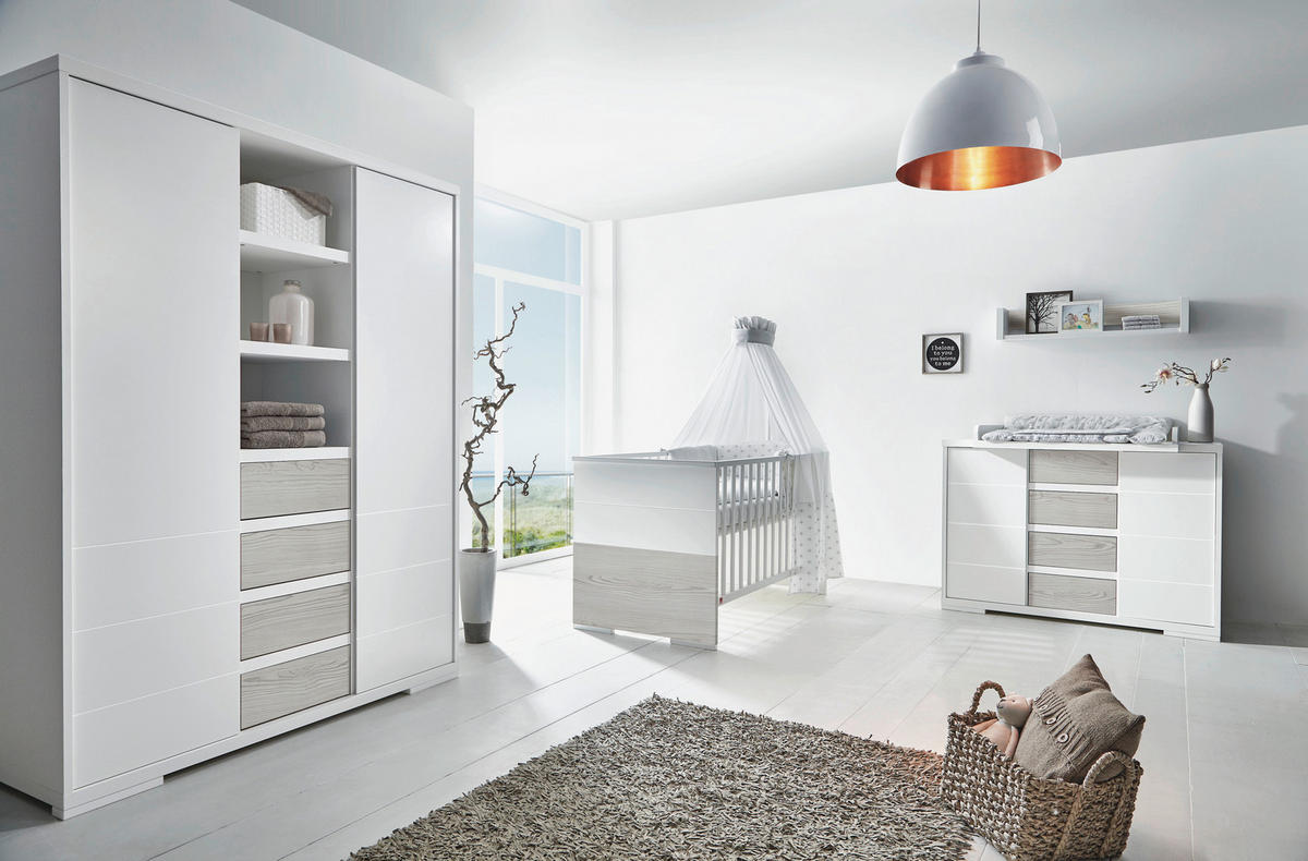 BABYZIMMER Maxx Boathouse  - Weiß/Pinienfarben, Basics, Holz/Holzwerkstoff - Schardt